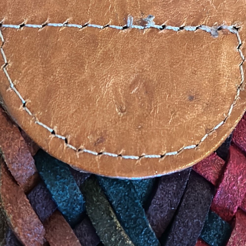 Guatemalan woven leather belt - Picture 9 of 9